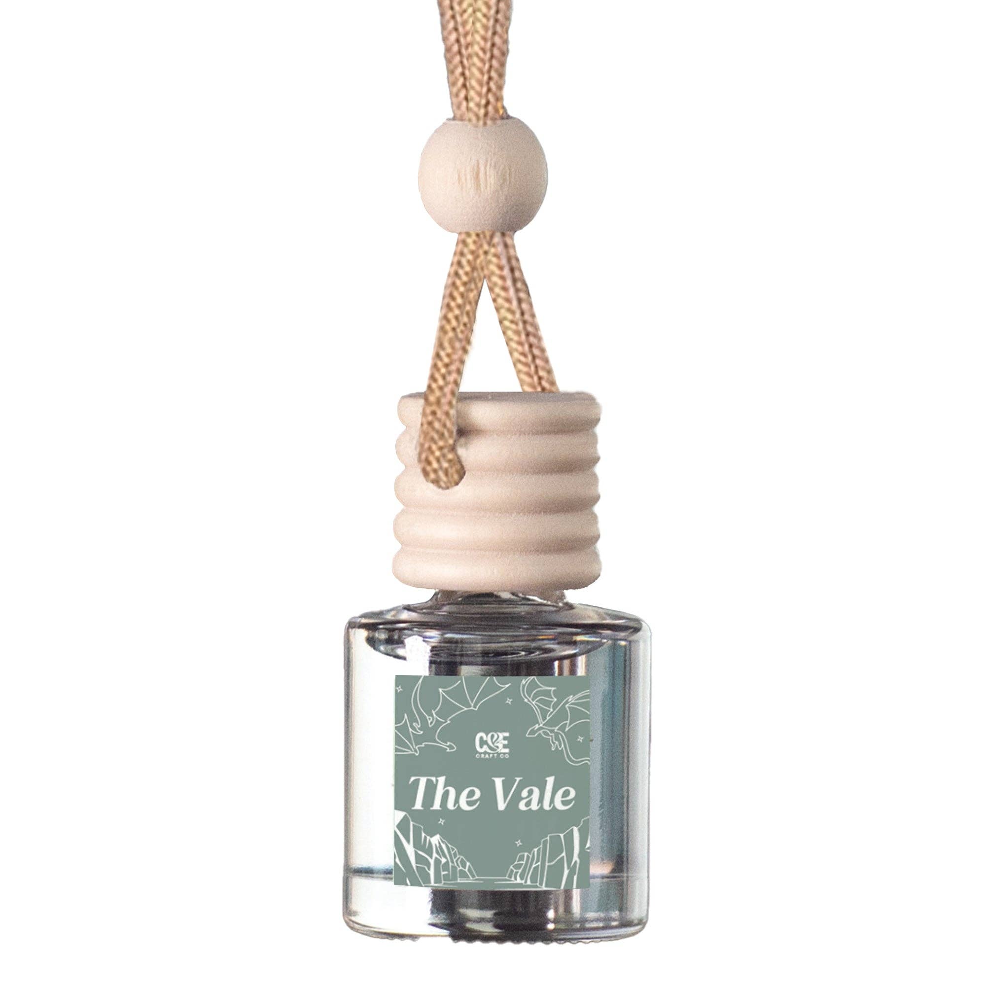 The Vale scented car air freshener with mountain air and moss